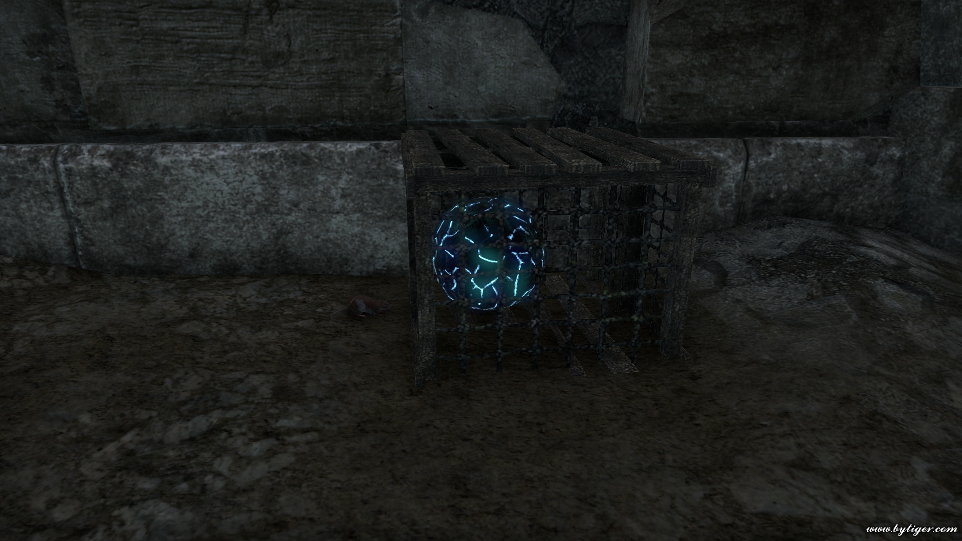 Something strange in this box. Seems like, mouse thinks the same. :) (somewhere in Enclave of the Hourglass)